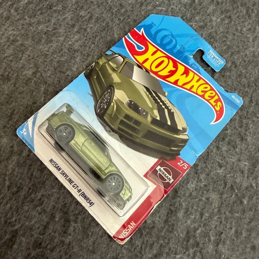 Hot Wheels Nissan Skyline GT-R BNR34 Green 2019 Nissan 2/5 45/250 Diecast Car